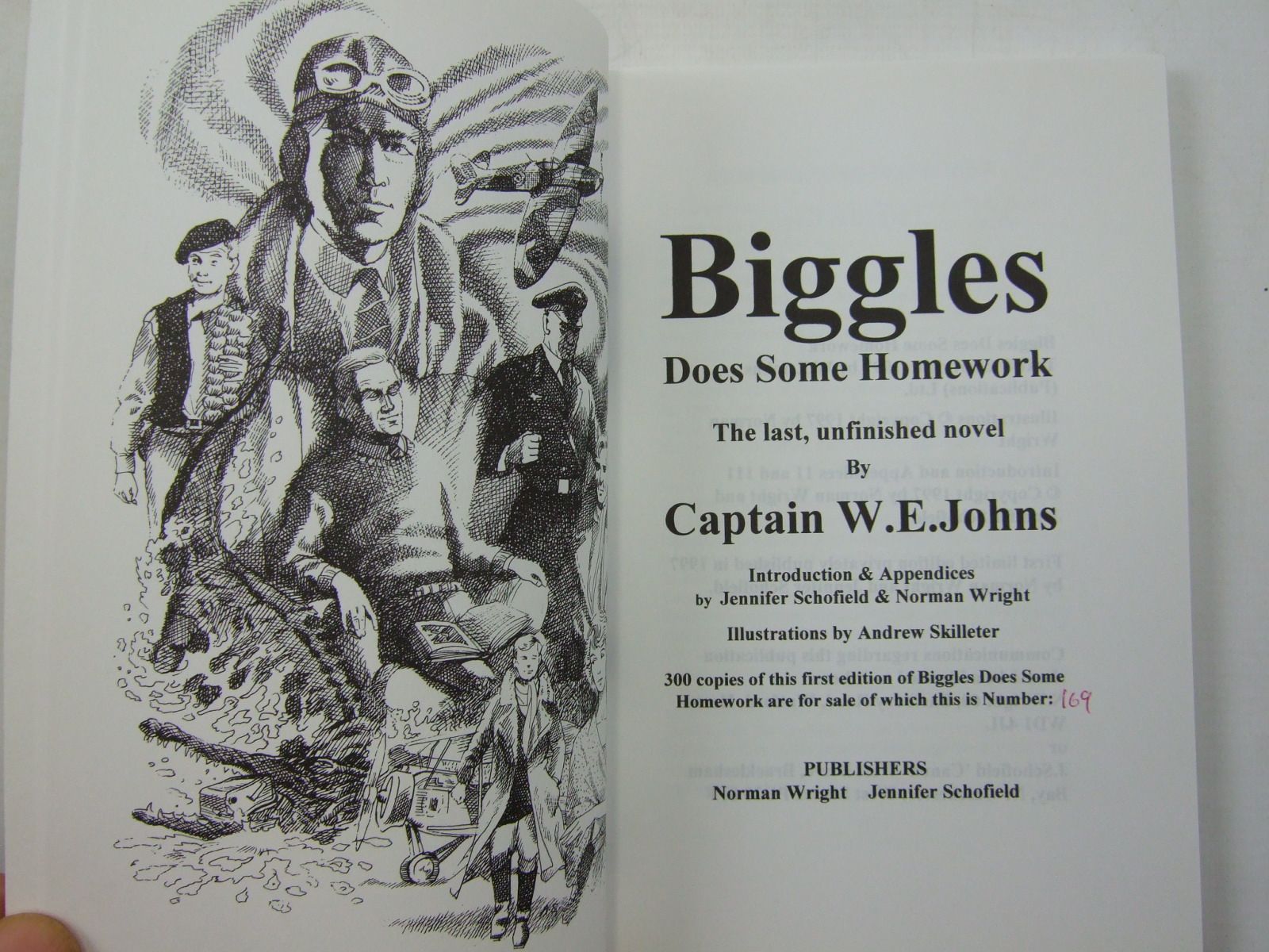 biggles does some homework sale