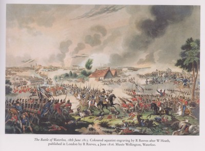 The Battle of Waterloo - engraving by R. Reeves
