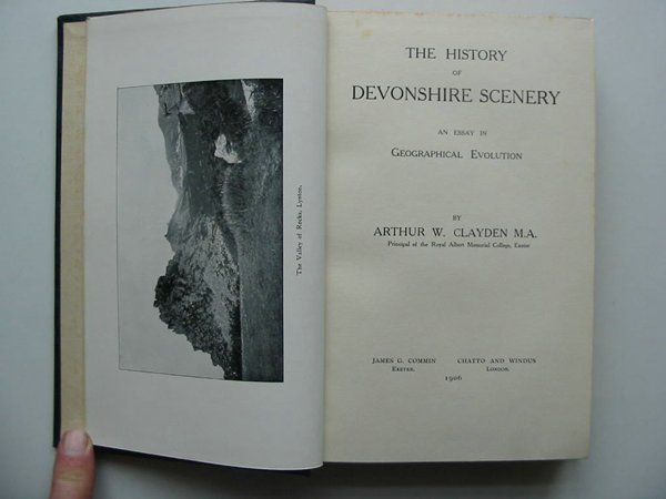 Cover of THE HISTORY OF DEVONSHIRE SCENERY by Arthur W. Clayden