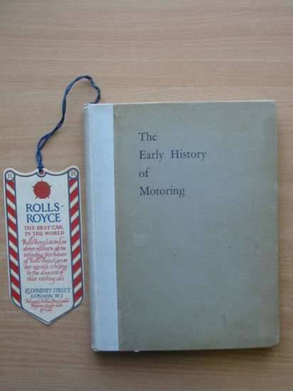Cover of THE EARLY HISTORY OF MOTORING by Claude Johnson