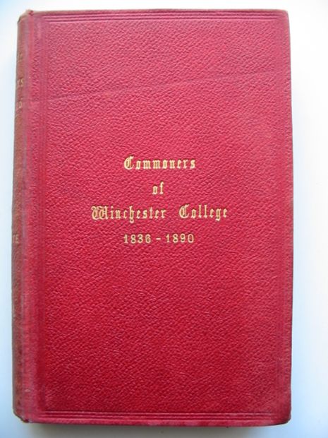 Cover of WINCHESTER COMMONERS 1836-1890 by Clifford Wyndham Holgate