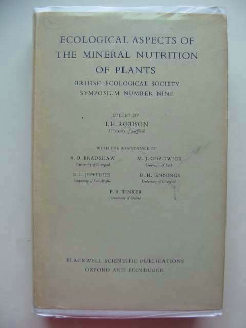 Cover of ECOLOGICAL ASPECTS OF THE MINERAL NUTRITION OF PLANTS by I.H. Rorison;  et al
