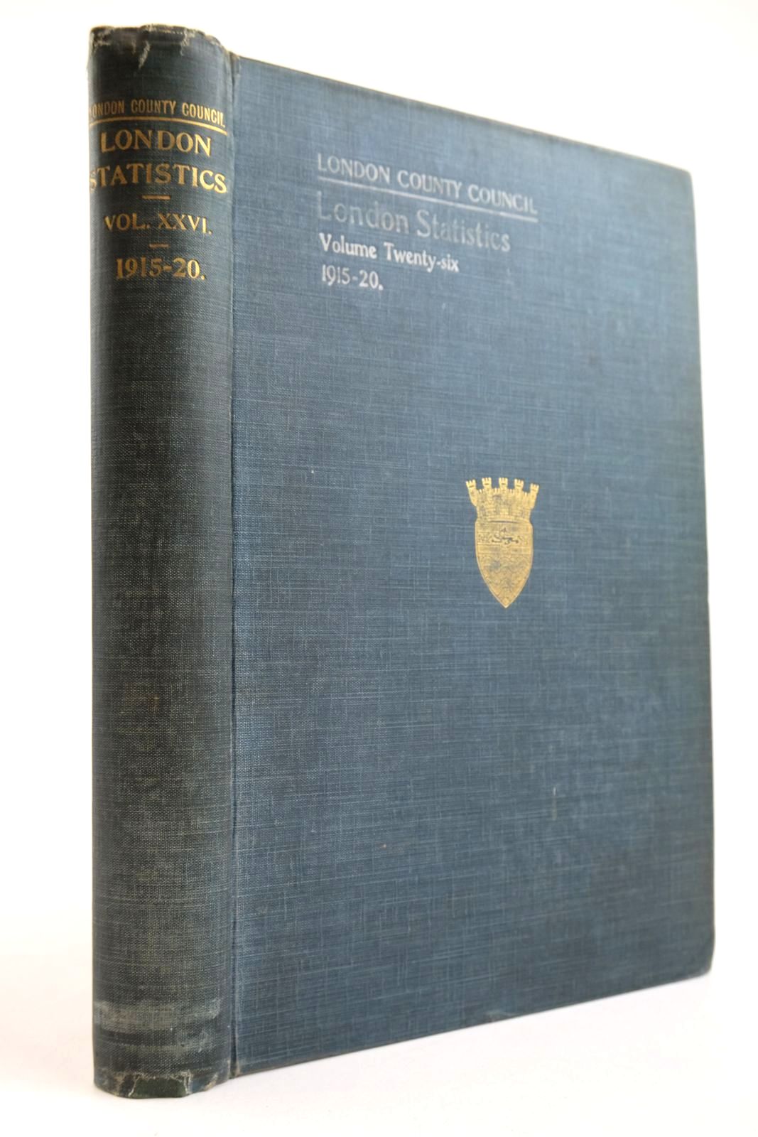 Cover of LONDON STATISTICS 1915-20 VOL. XXVI by 