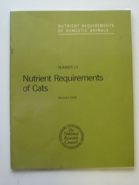 Cover of NUTRIENT REQUIREMENTS OF CATS (NUTRIENT REQUIREMENTS OF DOMESTIC ANIMALS NUMBER 13) by 