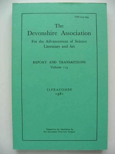 Cover of THE DEVONSHIRE ASSOCIATION FOR THE ADVANCEMENT OF SCIENCE LITERATURE AND ART by 