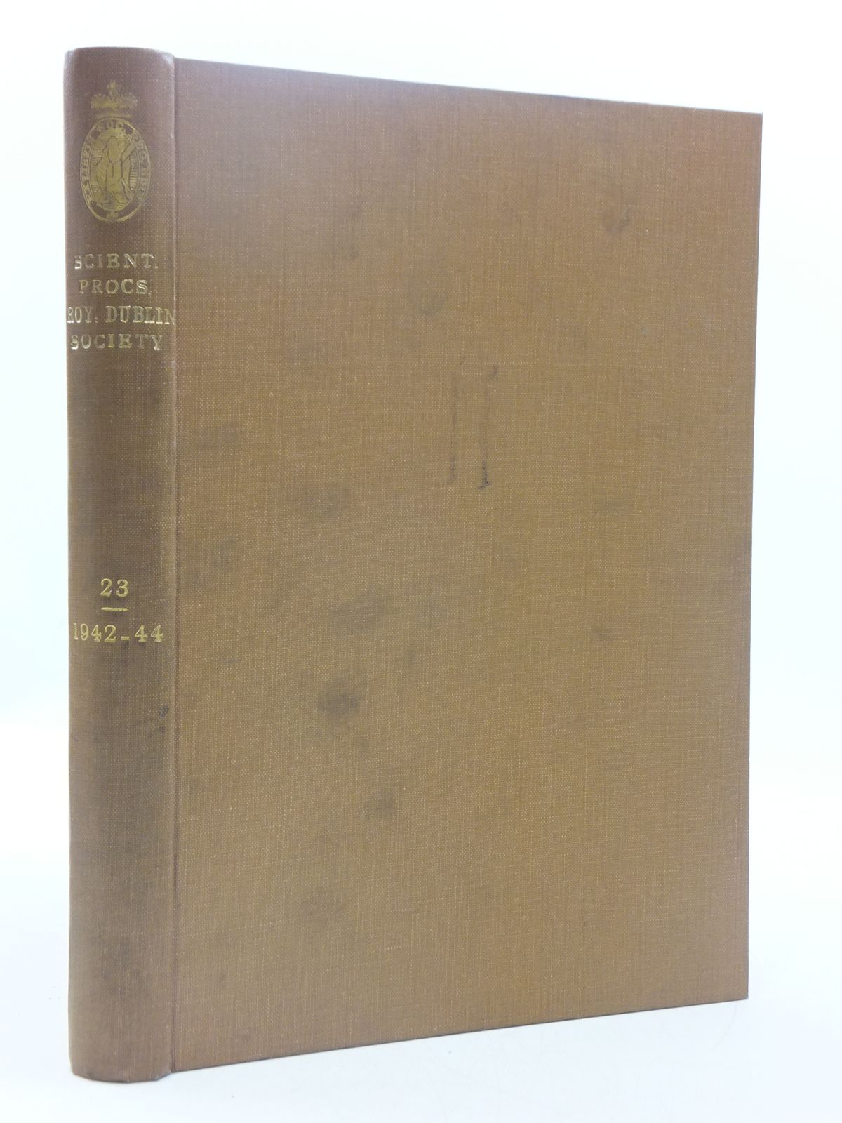 Cover of THE SCIENTIFIC PROCEEDINGS OF THE ROYAL DUBLIN SOCIETY VOLUME 23 (1942-44) by 