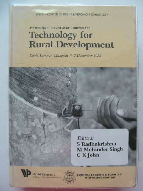 Cover of TECHNOLOGY FOR RURAL DEVELOPMENT by S. Radhakrishna; M. Mohinder Singh; C.K. John