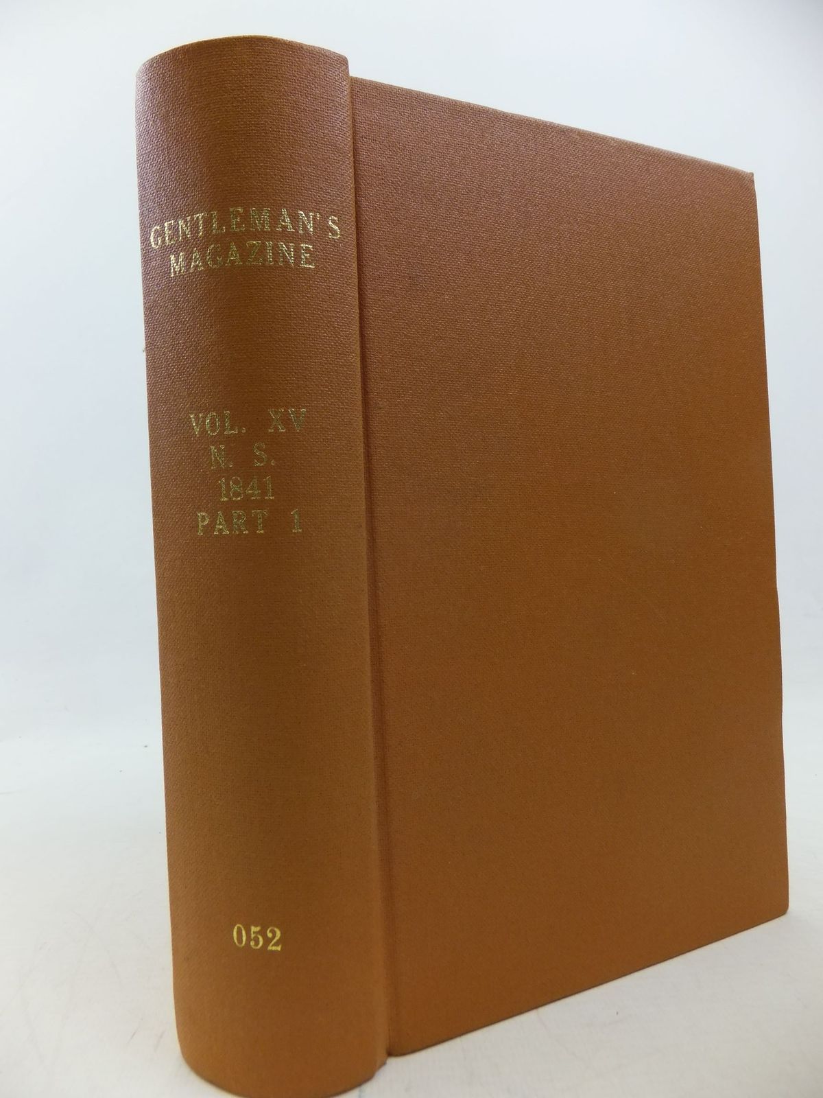 Cover of THE GENTLEMAN'S MAGAZINE VOLUME XV 1841 by Sylvanus Urban