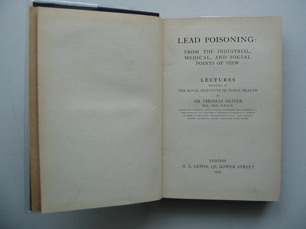 Cover of LEAD POISONING by Thomas Oliver