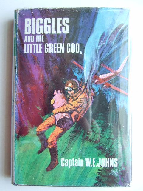 Cover of BIGGLES AND THE LITTLE GREEN GOD by W.E. Johns