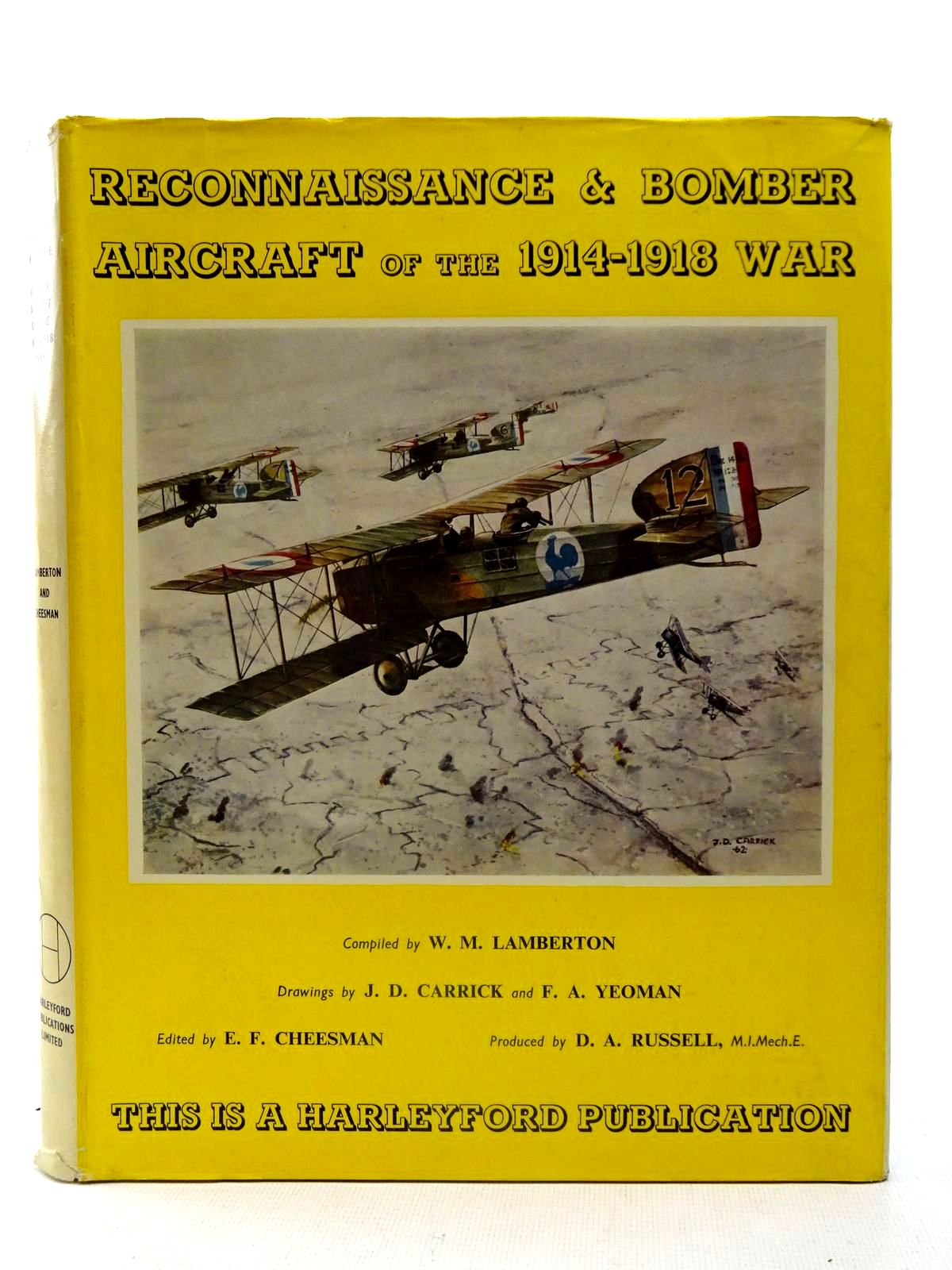 Cover of RECONNAISSANCE &AMP; BOMBER AIRCRAFT OF THE 1914-1948 WAR by W.M. Lamberton; E.F. Cheesman