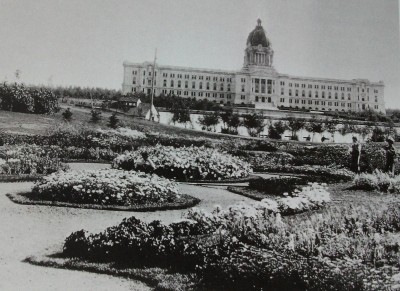 Flower garden, Parliament Building, Regina, Canada