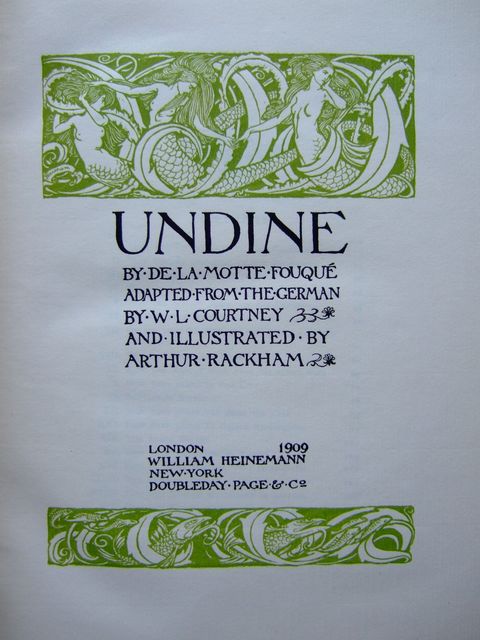 Photo of UNDINE written by De La Motte Fouque, Friedrich illustrated by Rackham, Arthur published by William Heinemann (STOCK CODE: 1204481)  for sale by Stella & Rose's Books