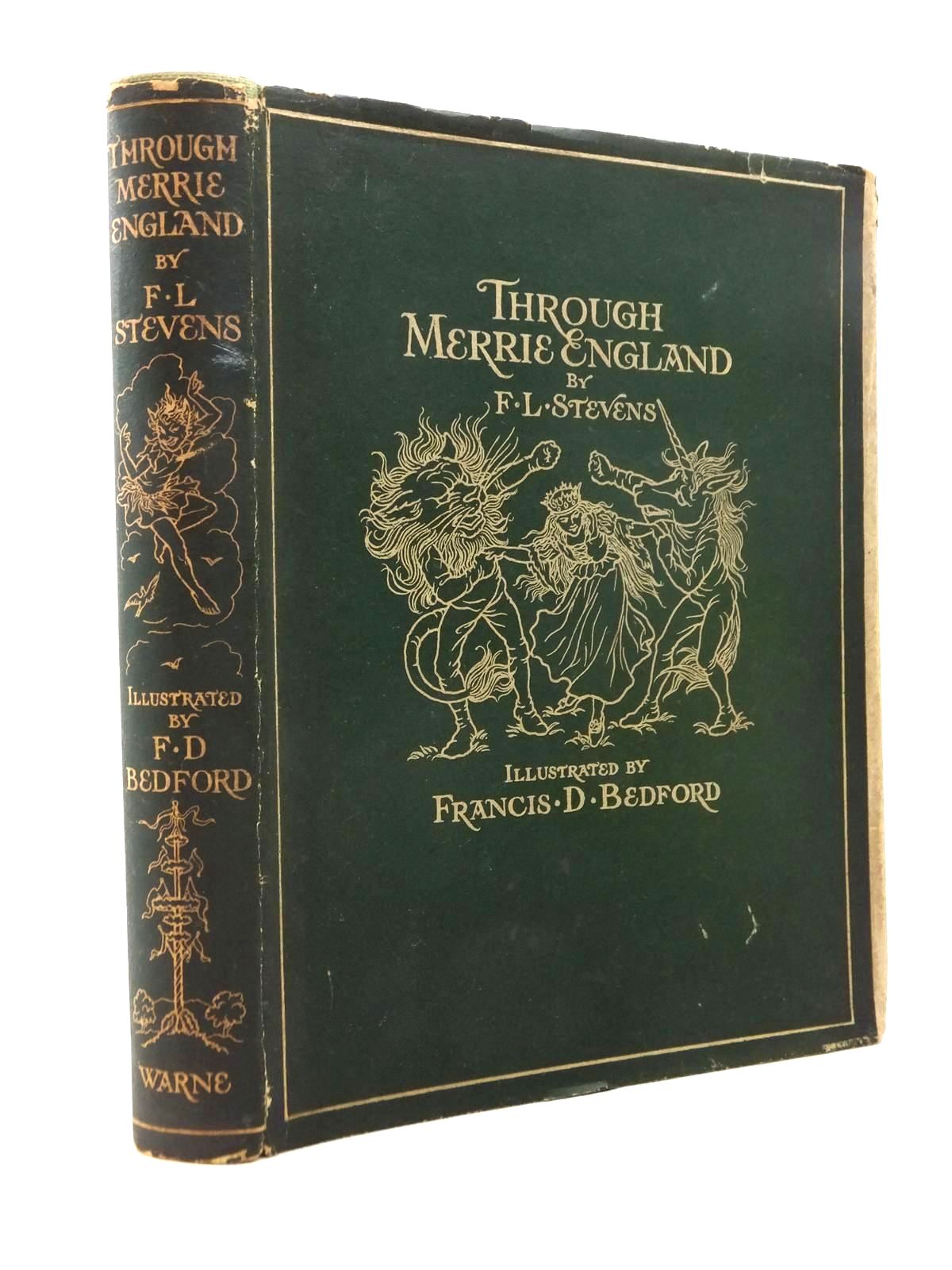 Photo of THROUGH MERRIE ENGLAND written by Stevens, F.L. illustrated by Bedford, Francis D. published by Frederick Warne &amp; Co Ltd. (STOCK CODE: 1208892)  for sale by Stella & Rose's Books
