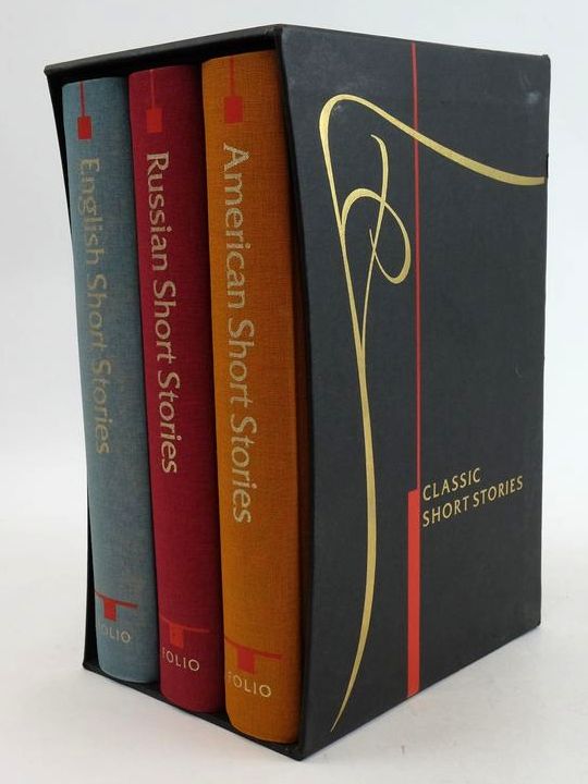 Photo of CLASSIC SHORT STORIES (3 VOLUMES) ENGLISH, RUSSIAN &amp; AMERICAN written by Pushkin, Alexander Irving, Washington Gaskell, Mrs. et al,  illustrated by Waters, Rod Gulla, Paul Pisarev, Roman published by Folio Society (STOCK CODE: 1208978)  for sale by Stella & Rose's Books