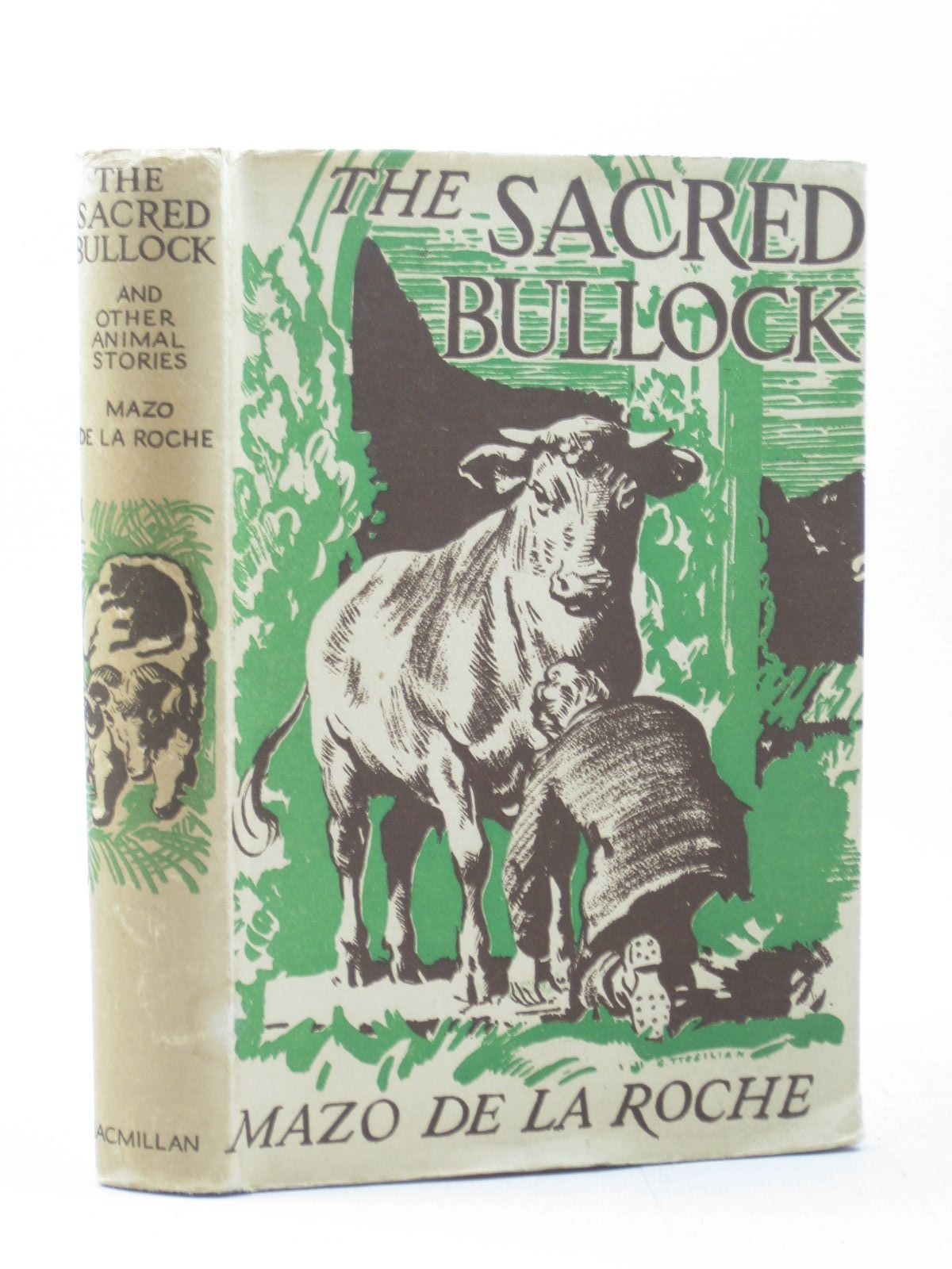 Photo of THE SACRED BULLOCK AND OTHER ANIMAL STORIES written by De La Roche, Mazo illustrated by Tresilian, Stuart published by The Macmillan Company Of Canada Limited (STOCK CODE: 1313014)  for sale by Stella & Rose's Books
