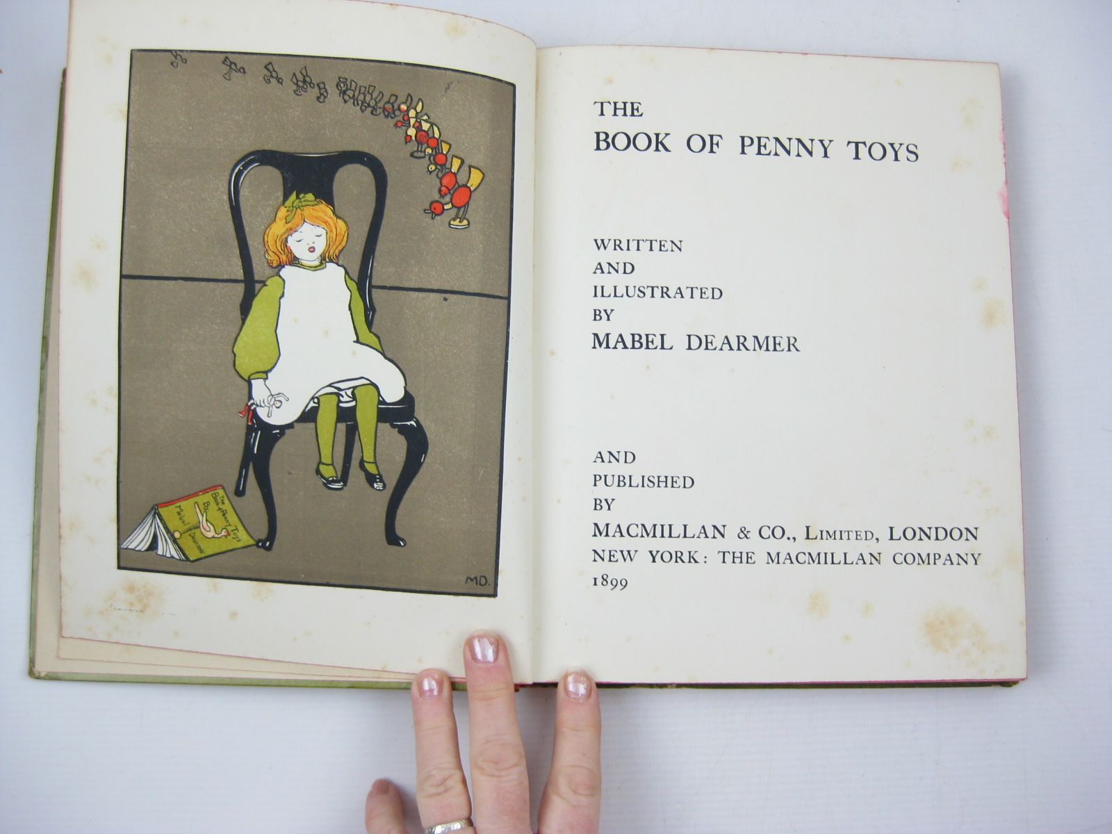 Photo of THE BOOK OF PENNY TOYS written by Dearmer, Mabel illustrated by Dearmer, Mabel published by Macmillan & Co. Ltd., The Macmillan Company (STOCK CODE: 1313589)  for sale by Stella & Rose's Books