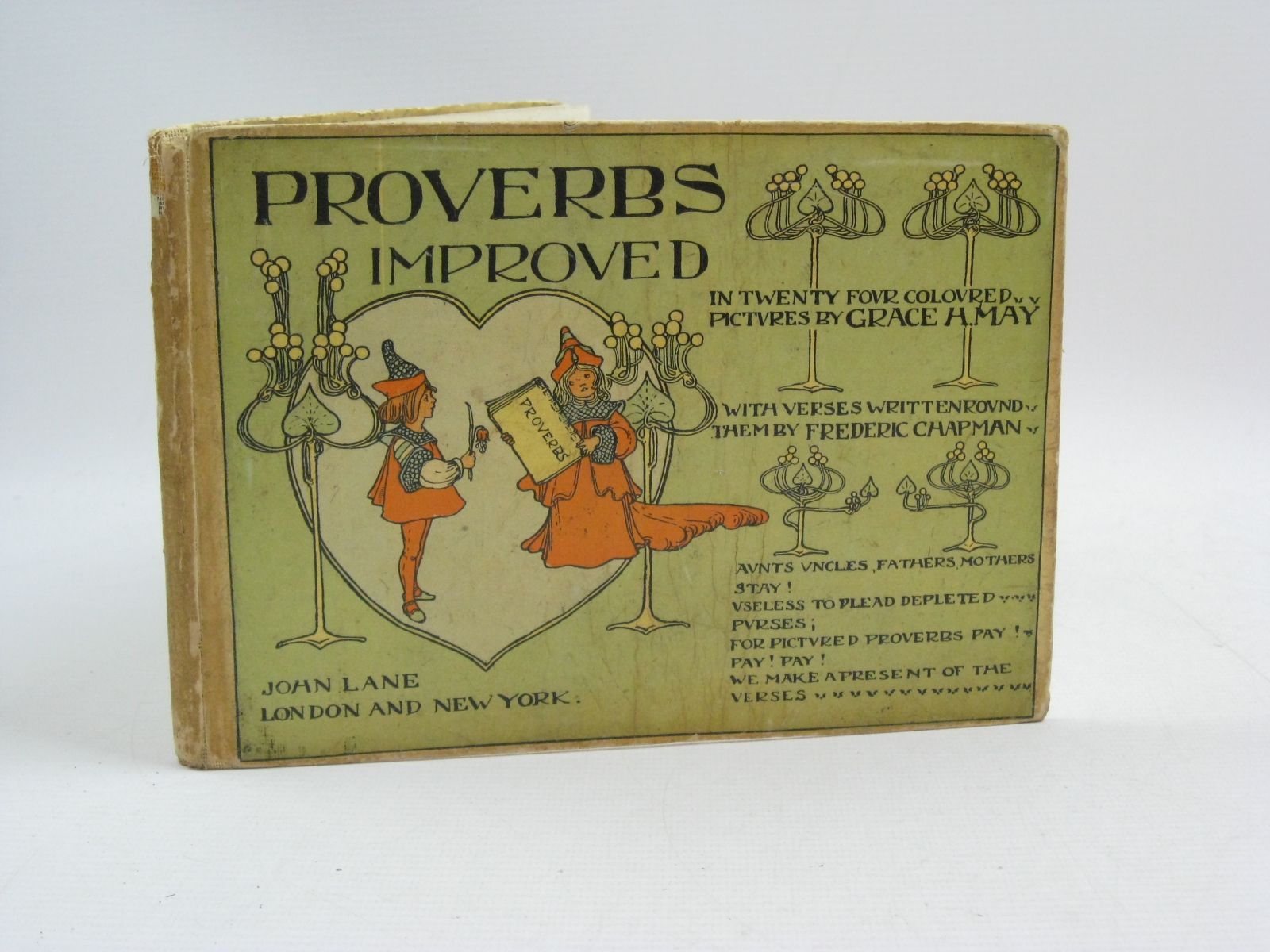 Photo of PROVERBS IMPROVED written by Chapman, Frederic illustrated by May, Grace H. published by John Lane (STOCK CODE: 1315108)  for sale by Stella & Rose's Books