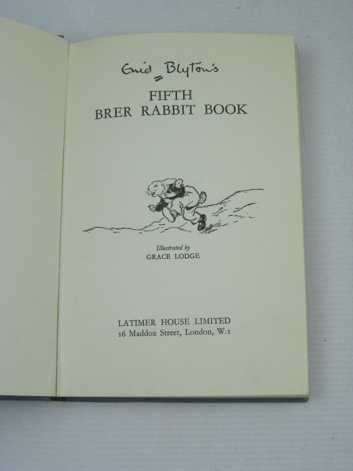 Photo of ENID BLYTON'S FIFTH BRER RABBIT BOOK written by Blyton, Enid illustrated by Lodge, Grace published by Latimer House (STOCK CODE: 1315896)  for sale by Stella & Rose's Books
