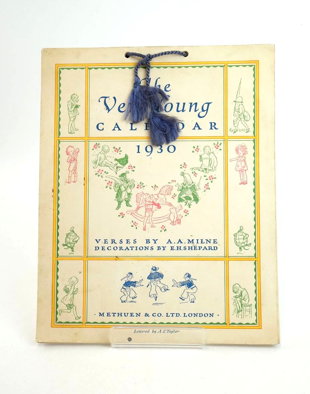 Photo of THE VERY YOUNG CALENDAR 1930 written by Milne, A.A. illustrated by Shepard, E.H. published by Methuen & Co. Ltd. (STOCK CODE: 1319131)  for sale by Stella & Rose's Books