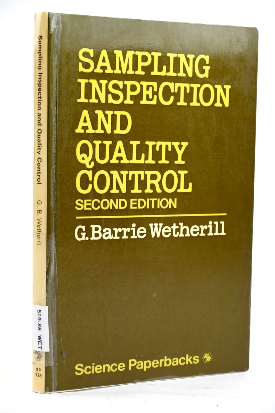 Photo of SAMPLING INSPECTION AND QUALITY CONTROL written by Wetherill, G. Barrie published by Chapman & Hall Ltd (STOCK CODE: 1319605)  for sale by Stella & Rose's Books
