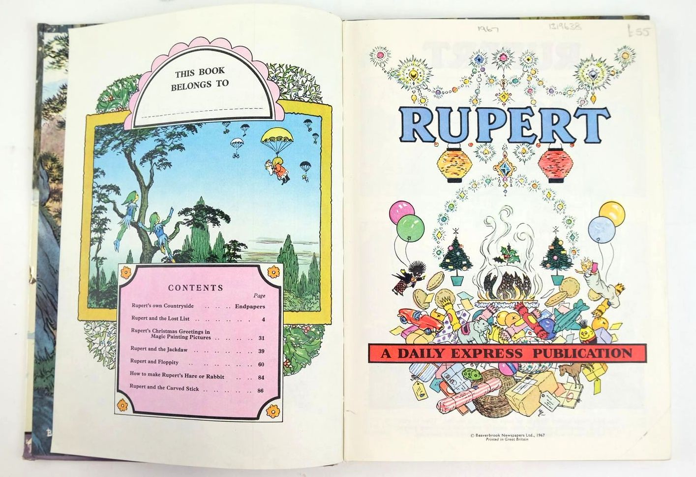 Photo of RUPERT ANNUAL 1967 written by Bestall, Alfred illustrated by Bestall, Alfred published by Daily Express (STOCK CODE: 1319638)  for sale by Stella & Rose's Books