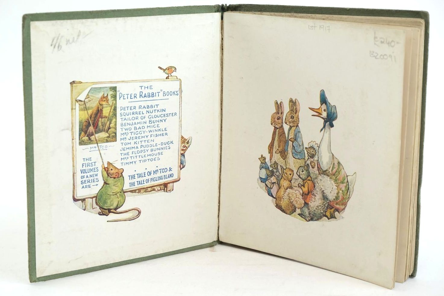 Photo of APPLEY DAPPLY'S NURSERY RHYMES written by Potter, Beatrix illustrated by Potter, Beatrix published by Frederick Warne & Co. (STOCK CODE: 1320091)  for sale by Stella & Rose's Books