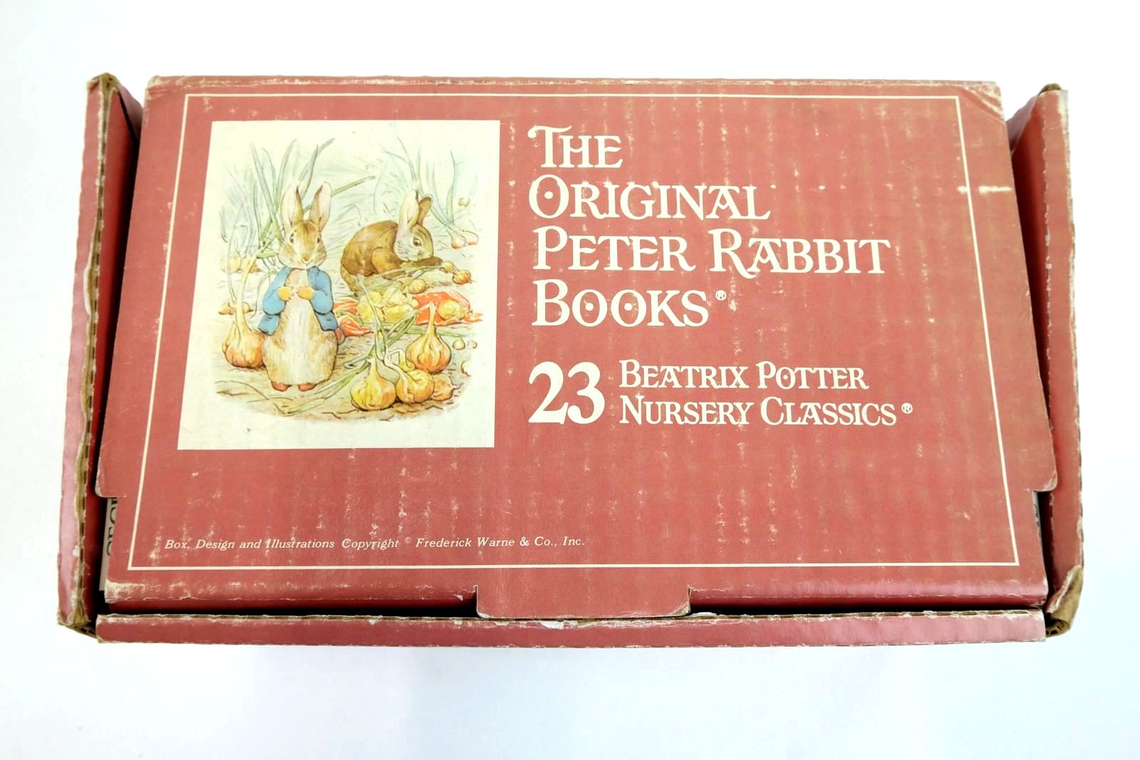 Photo of THE ORIGINAL PETER RABBIT BOOKS 23 BEATRIX POTTER NURSERY CLASSICS written by Potter, Beatrix illustrated by Potter, Beatrix published by Frederick Warne &amp; Co. Inc. (STOCK CODE: 1321795)  for sale by Stella & Rose's Books