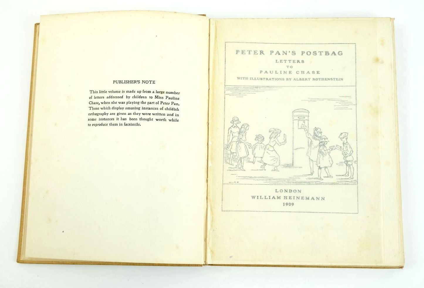 Photo of PETER PAN'S POSTBAG illustrated by Rothenstein, Albert published by William Heinemann (STOCK CODE: 1323259)  for sale by Stella & Rose's Books