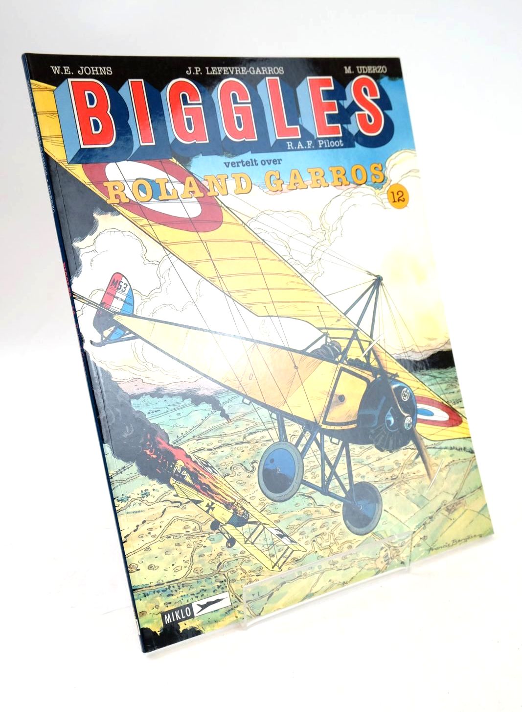Photo of BIGGLES R.A.F. PILOTE VERTELT OVER... ROLAND GARROS written by Johns, W.E. Lefevre-Garros, Jean-Pierre Blond, Joseph illustrated by Uderzo, M. published by Miklo (STOCK CODE: 1326332)  for sale by Stella & Rose's Books