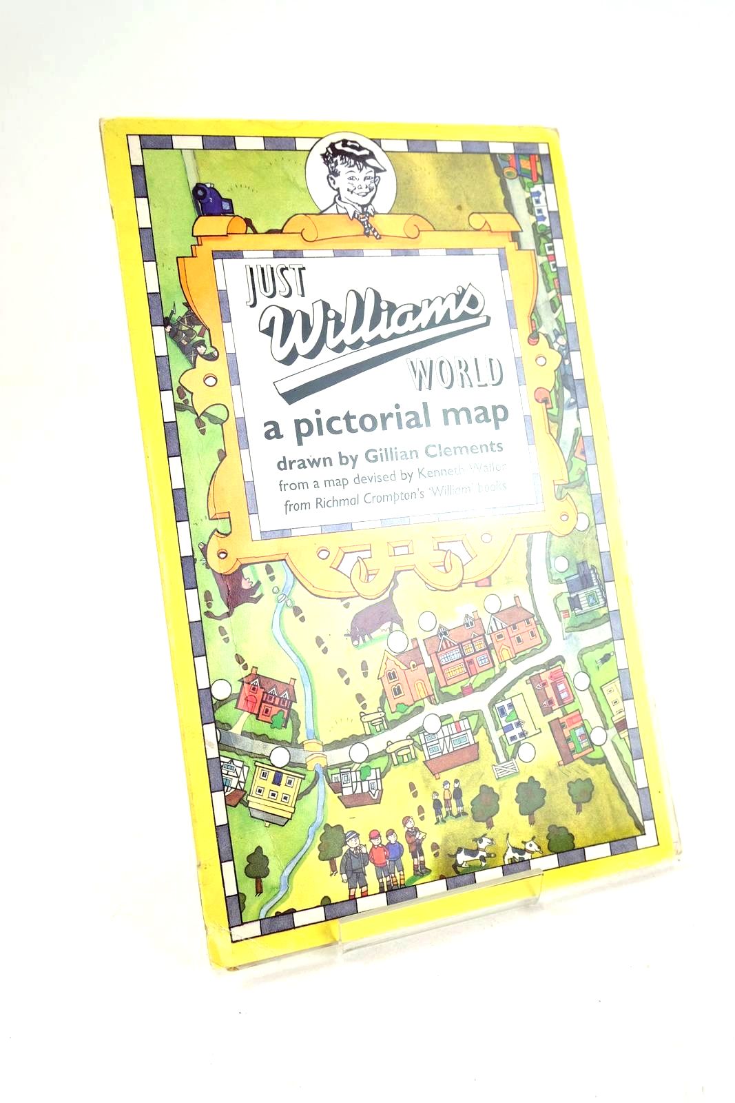 Photo of JUST WILLIAM'S WORLD A PICTORIAL MAP written by Crompton, Richmal Waller, Kenneth illustrated by Clements, Gillian published by Macmillan Children's Books (STOCK CODE: 1326467)  for sale by Stella & Rose's Books