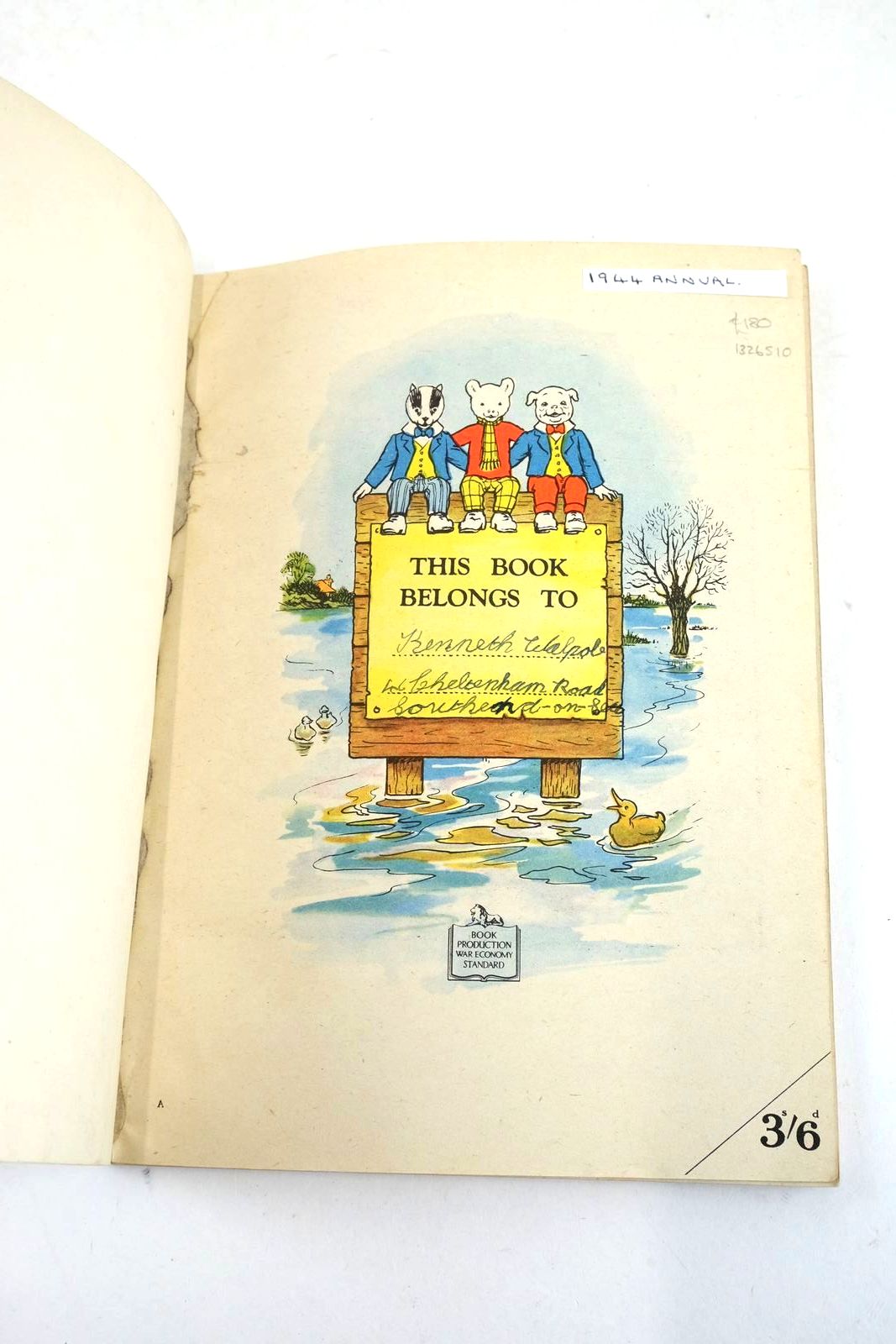 Photo of RUPERT ANNUAL 1944 - RUPERT IN MORE ADVENTURES written by Bestall, Alfred illustrated by Bestall, Alfred published by Daily Express (STOCK CODE: 1326510)  for sale by Stella & Rose's Books