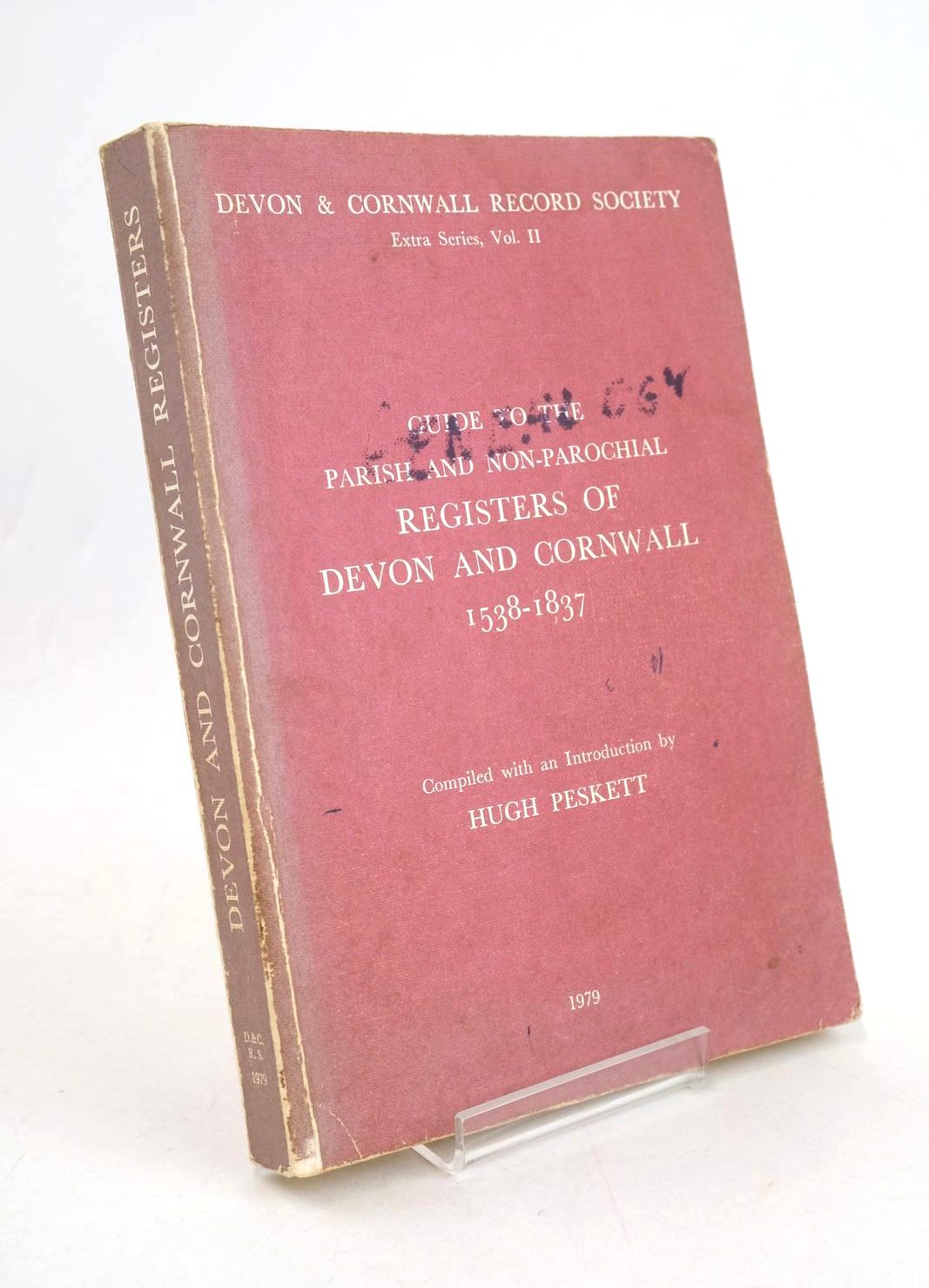 Photo of GUIDE TO THE PARISH AND NON-PAROCHIAL REGISTERS OF DEVON AND CORNWALL 1538-1837- Stock Number: 1327777