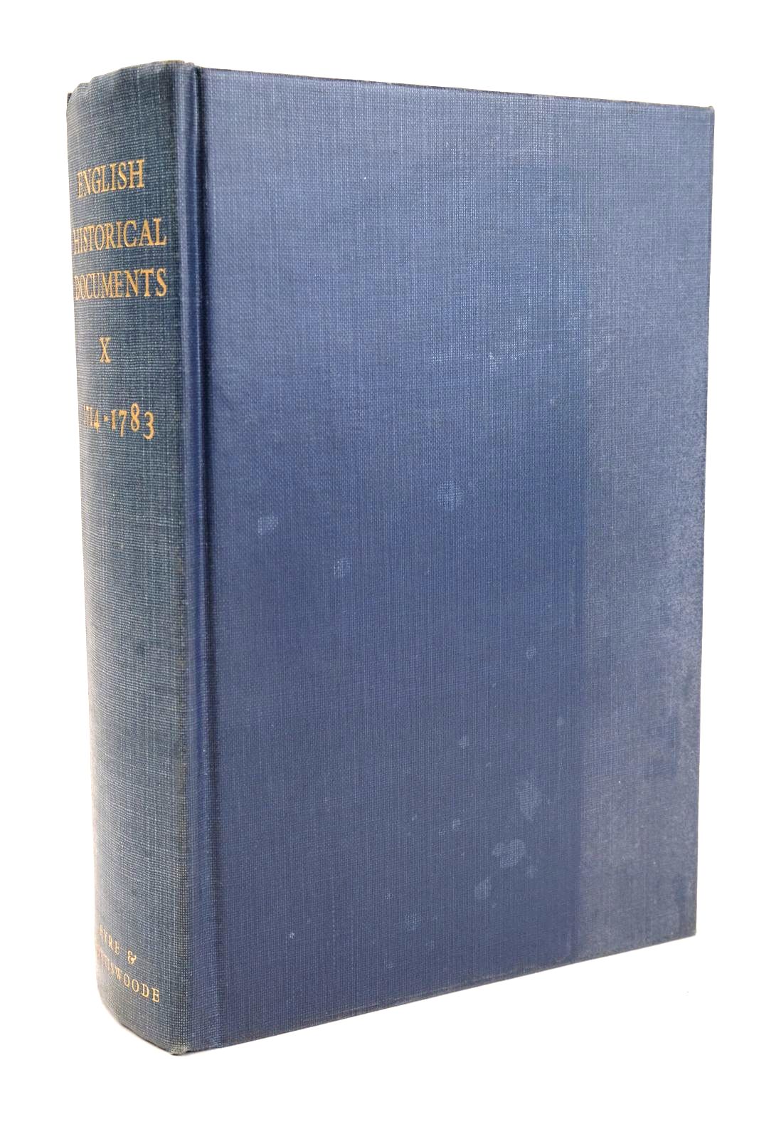 Photo of ENGLISH HISTORICAL DOCUMENTS VOLUME X 1714-1783 written by Horn, D.B. Ransome, Mary published by Eyre &amp; Spottiswoode Limited (STOCK CODE: 1330897)  for sale by Stella & Rose's Books
