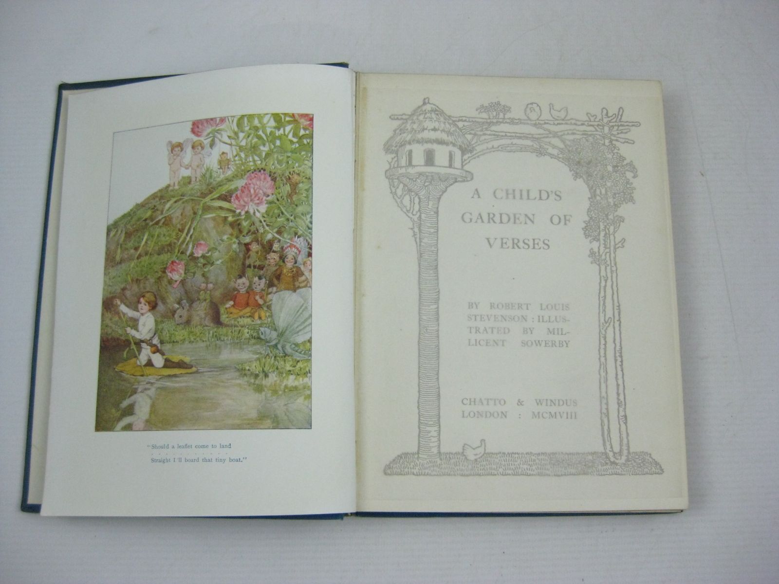 Photo of A CHILD'S GARDEN OF VERSES written by Stevenson, Robert Louis illustrated by Sowerby, Millicent published by Chatto & Windus (STOCK CODE: 1404868)  for sale by Stella & Rose's Books