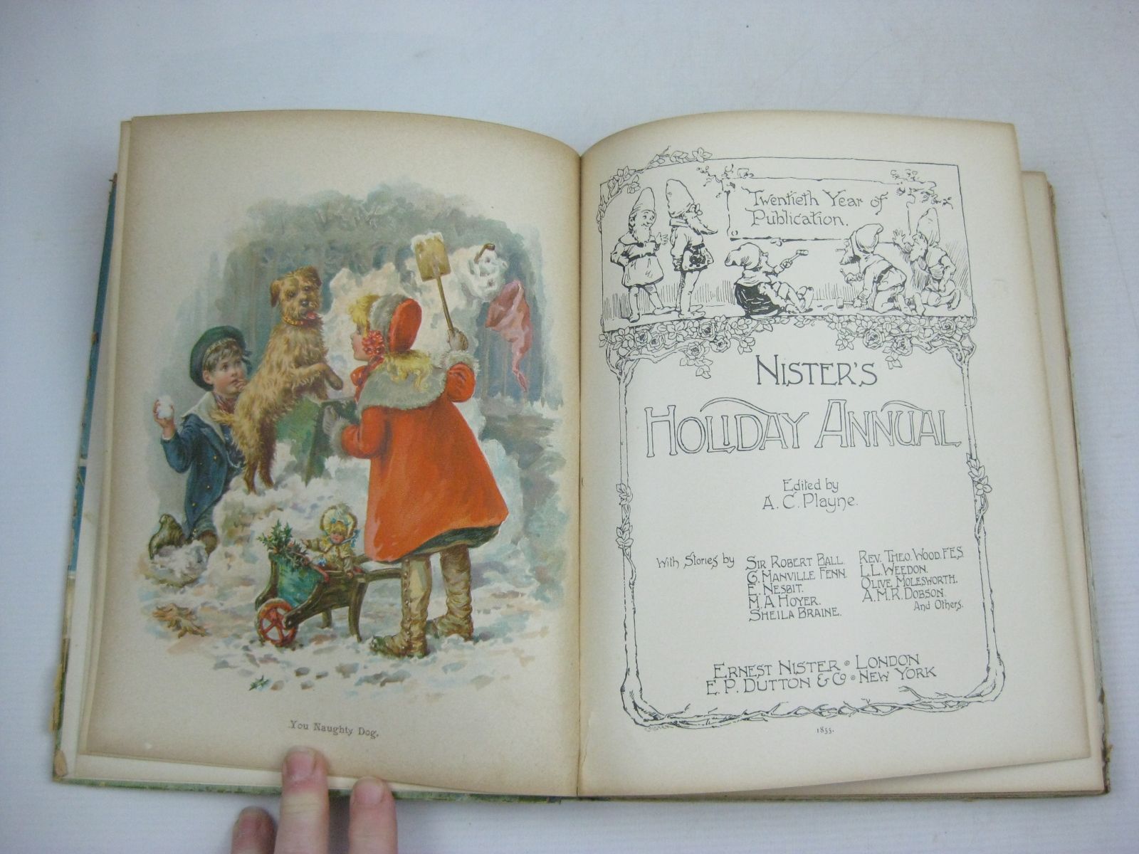 Photo of NISTER'S HOLIDAY ANNUAL - 20TH YEAR written by Fenn, George Manville
Nesbit, E.
Molesworth, Olive
Weedon, L.L.
et al, illustrated by Cubitt, Edith A.
Jackson, A.E.
Nister, Ernest published by Ernest Nister (STOCK CODE: 1404902)  for sale by Stella & Rose's Books
