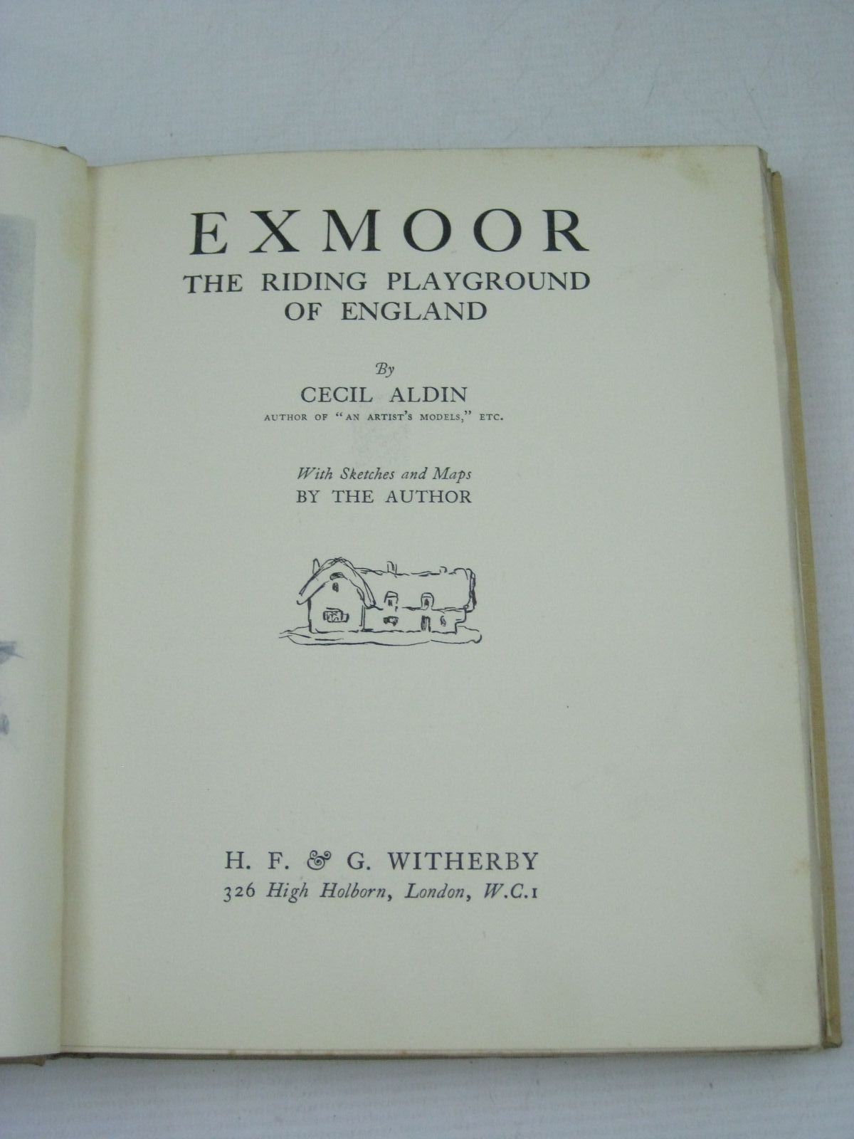 Photo of EXMOOR - THE RIDING PLAYGROUND OF ENGLAND written by Aldin, Cecil illustrated by Aldin, Cecil published by H. F. & G. Witherby (STOCK CODE: 1405205)  for sale by Stella & Rose's Books