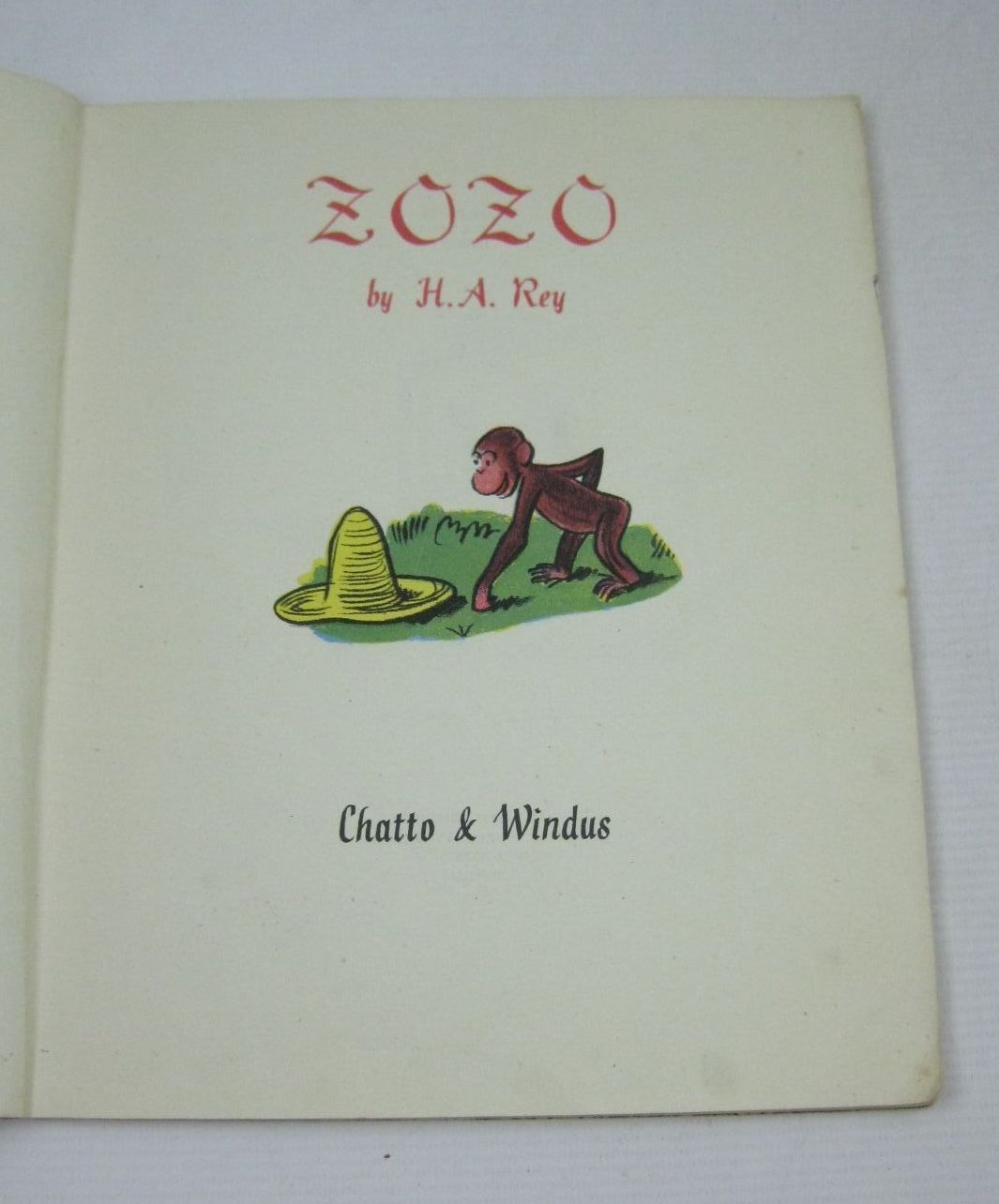 Photo of ZOZO written by Rey, H.A. illustrated by Rey, H.A. published by Chatto & Windus (STOCK CODE: 1405802)  for sale by Stella & Rose's Books