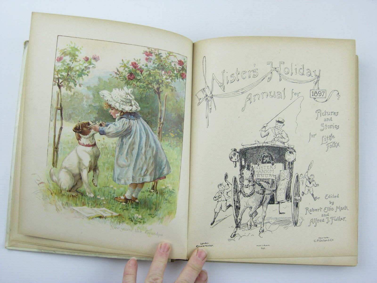 Photo of NISTER'S HOLIDAY ANNUAL FOR 1897 written by Fuller, Alfred J.
Mack, Robert Ellis
Weedon, L.L.
Bingham, Clifton
Nesbit, E.
et al,  illustrated by Wain, Louis
Foster, W.
et al.,  published by Ernest Nister (STOCK CODE: 1501405)  for sale by Stella & Rose's Books