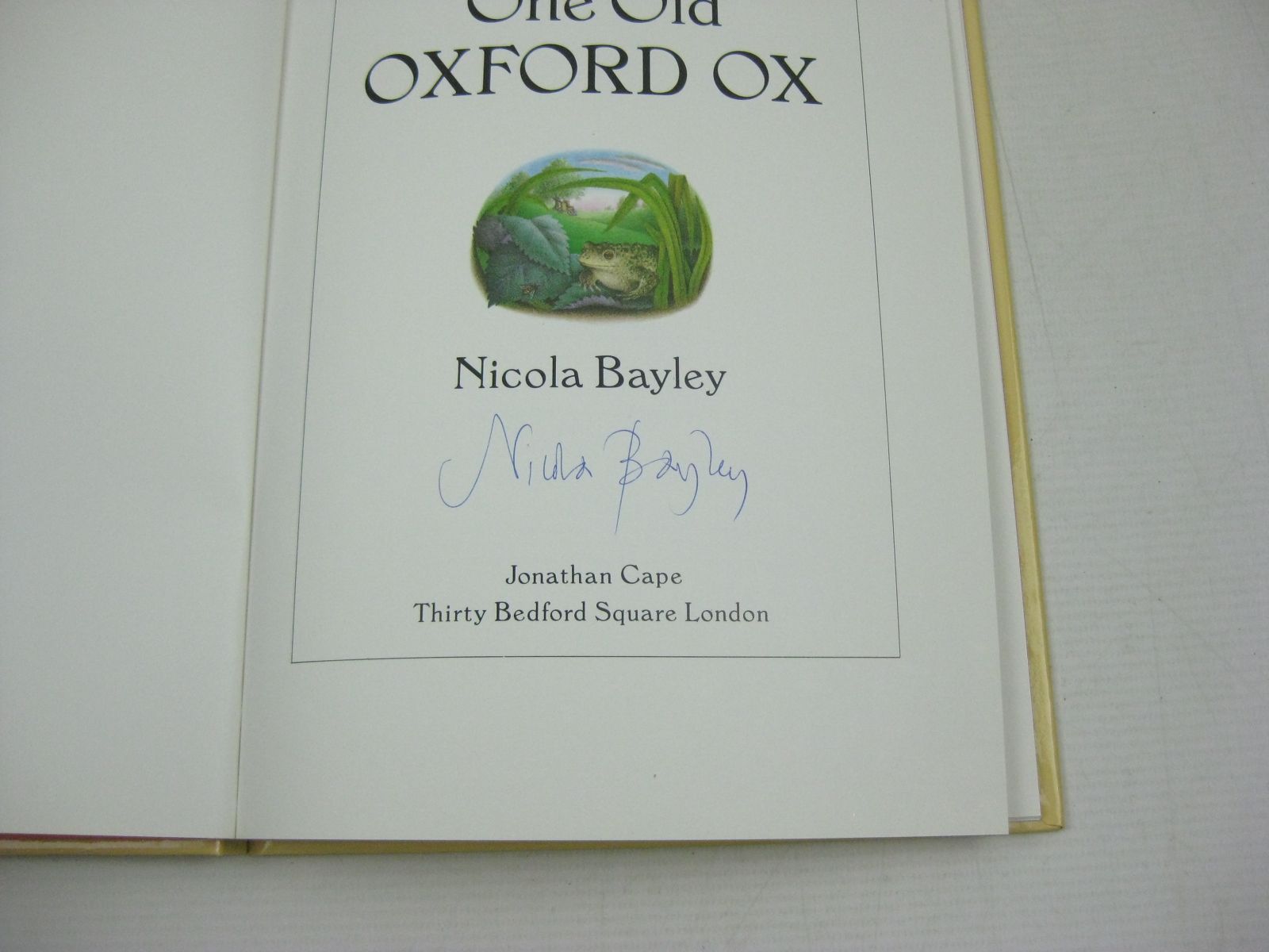 Photo of ONE OLD OXFORD OX written by Bayley, Nicola illustrated by Bayley, Nicola published by Jonathan Cape (STOCK CODE: 1504446)  for sale by Stella & Rose's Books