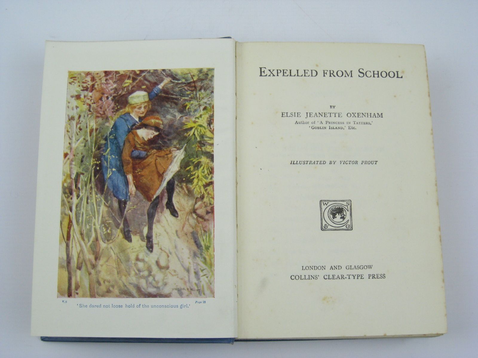 Photo of EXPELLED FROM SCHOOL written by Oxenham, Elsie J. illustrated by Prout, Victor published by Collins Clear-Type Press (STOCK CODE: 1506626)  for sale by Stella & Rose's Books