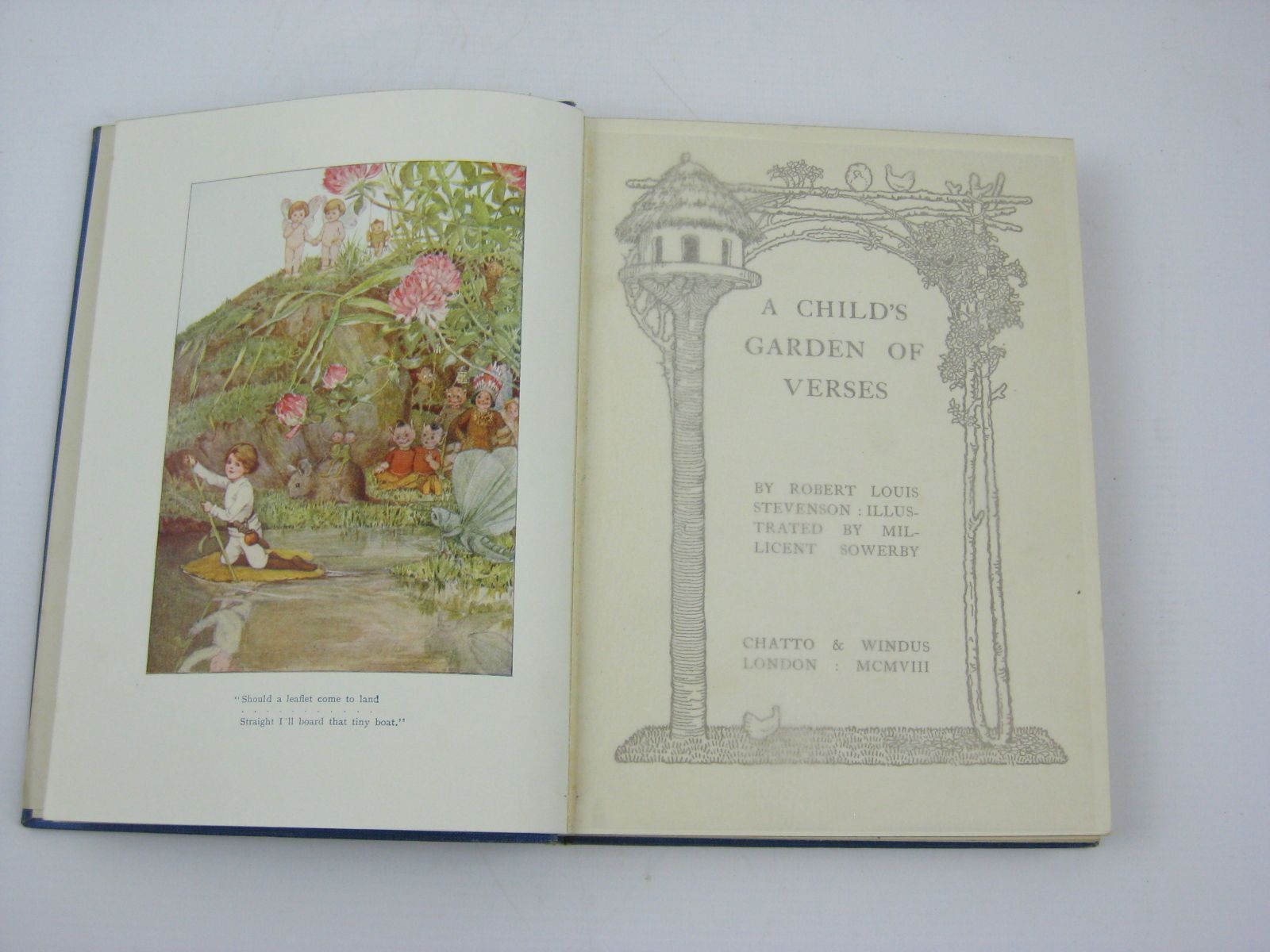 Photo of A CHILD'S GARDEN OF VERSES written by Stevenson, Robert Louis illustrated by Sowerby, Millicent published by Chatto & Windus (STOCK CODE: 1506917)  for sale by Stella & Rose's Books