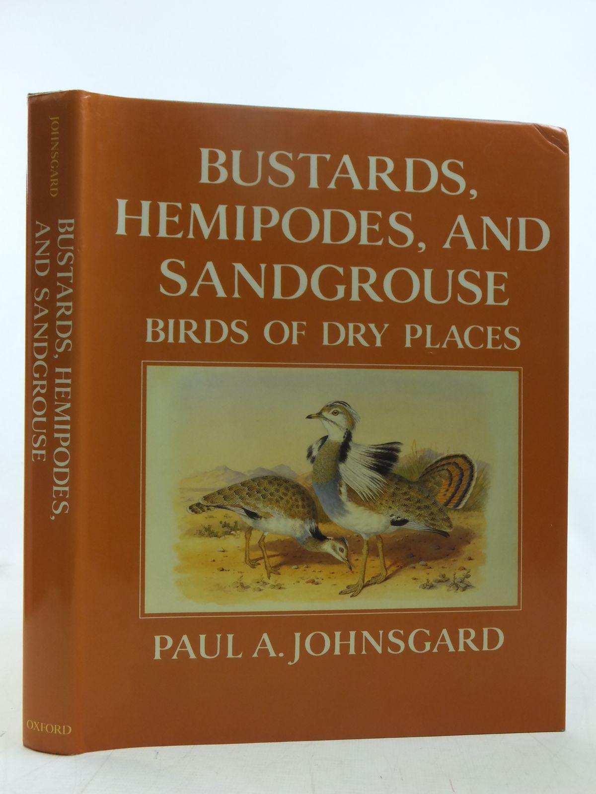 Photo of BUSTARDS, HEMIPODES, AND SANDGROUSE: BIRDS OF DRY PLACES written by Johnsgard, Paul A. illustrated by Jones, Henry published by Oxford University Press (STOCK CODE: 1607493)  for sale by Stella & Rose's Books