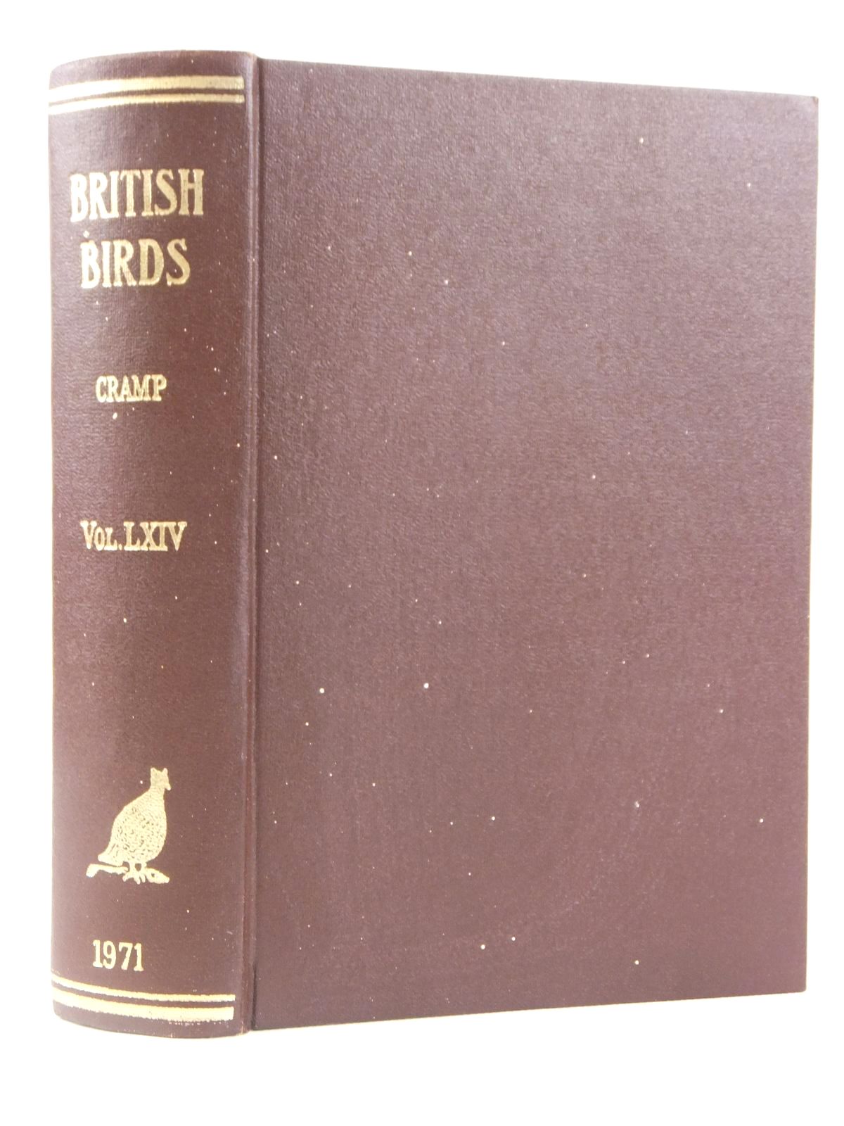 Photo of BRITISH BIRDS VOL. LXIV written by Cramp, Stanley published by H.F. & G. Witherby Ltd. (STOCK CODE: 1608529)  for sale by Stella & Rose's Books