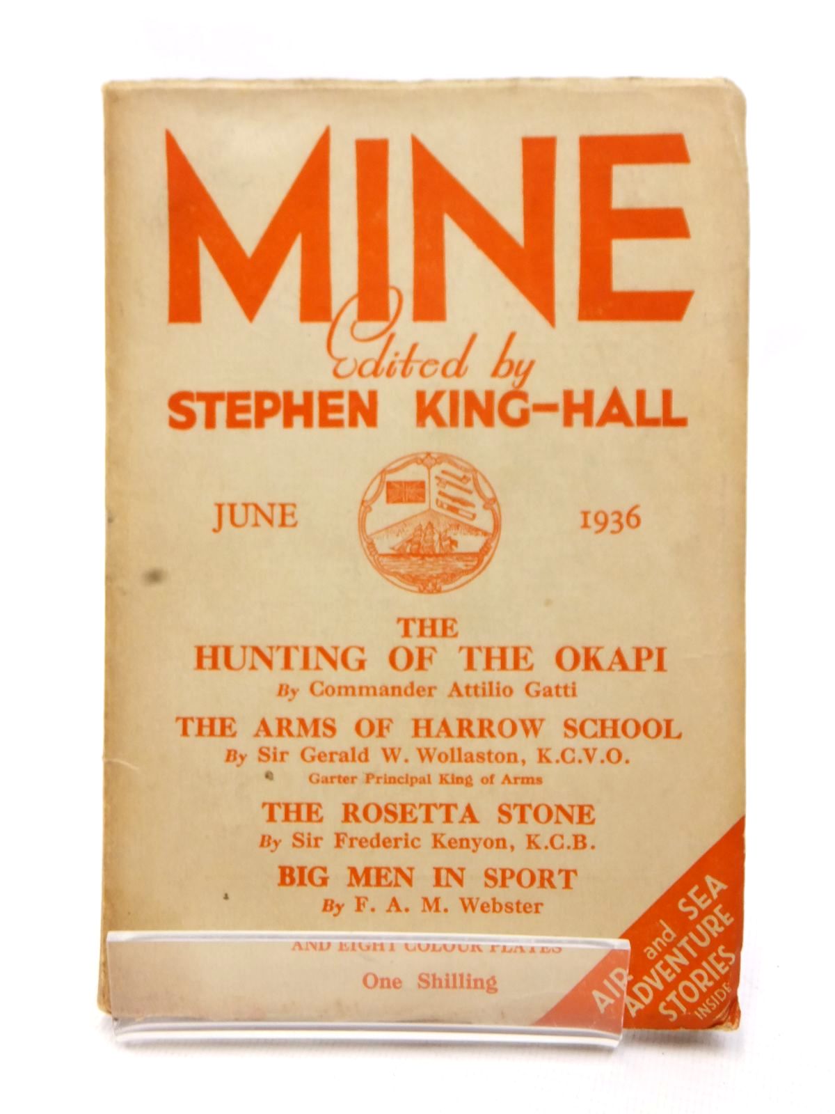 Photo of MINE JUNE 1936 written by King-Hall, Stephen published by Hazell Watson &amp; Viney Ltd. (STOCK CODE: 1609230)  for sale by Stella & Rose's Books