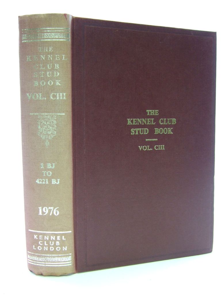 Photo of THE KENNEL CLUB STUD BOOK FOR THE YEAR 1975 VOL CIII- Stock Number: 1705592