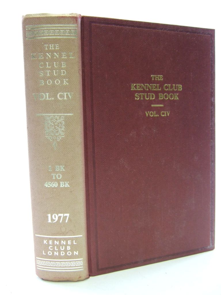 Photo of THE KENNEL CLUB STUD BOOK FOR THE YEAR 1976 VOL CIV- Stock Number: 1705594