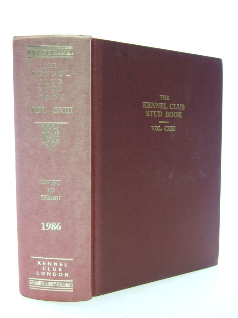 Photo of THE KENNEL CLUB STUD BOOK FOR THE YEAR 1985 VOL CXIII- Stock Number: 1705601