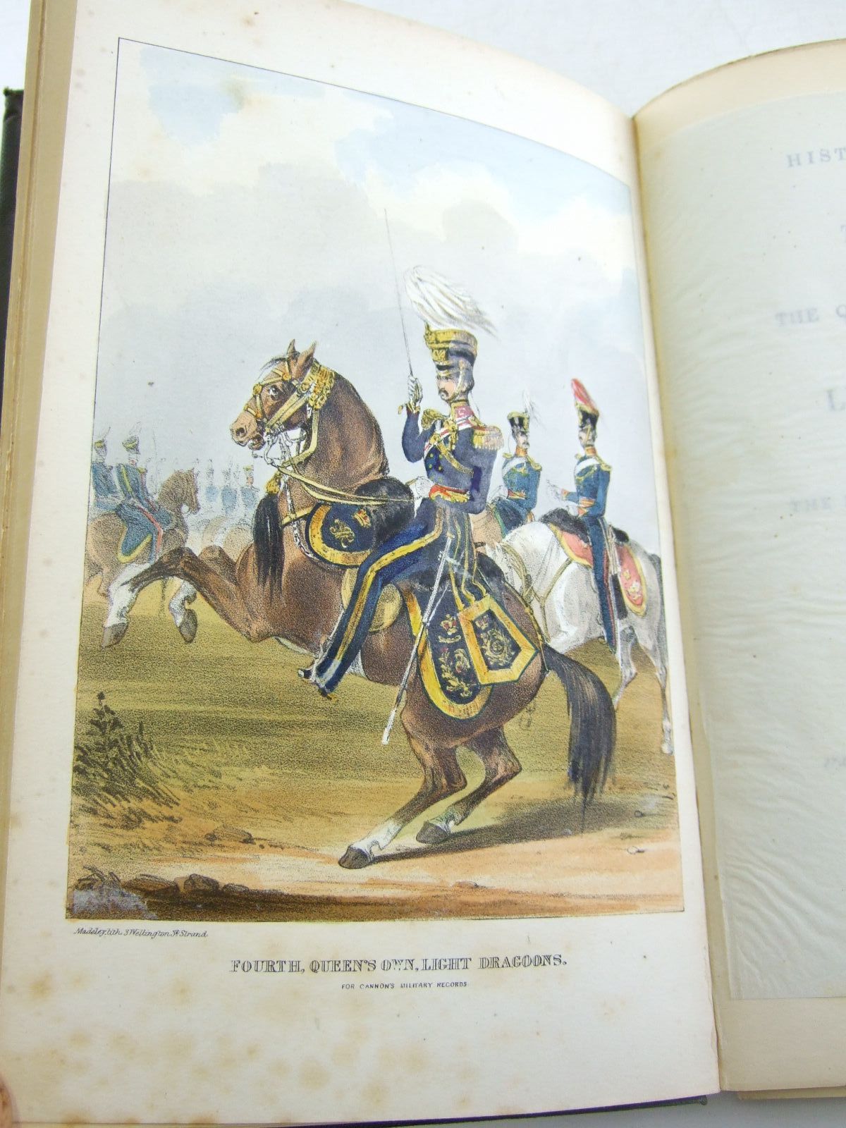 Photo of HISTORICAL RECORD OF THE FOURTH OR THE QUEEN'S OWN REGIMENT OF LIGHT DRAGOONS written by Cannon, Richard published by John W. Parker (STOCK CODE: 1706922)  for sale by Stella & Rose's Books