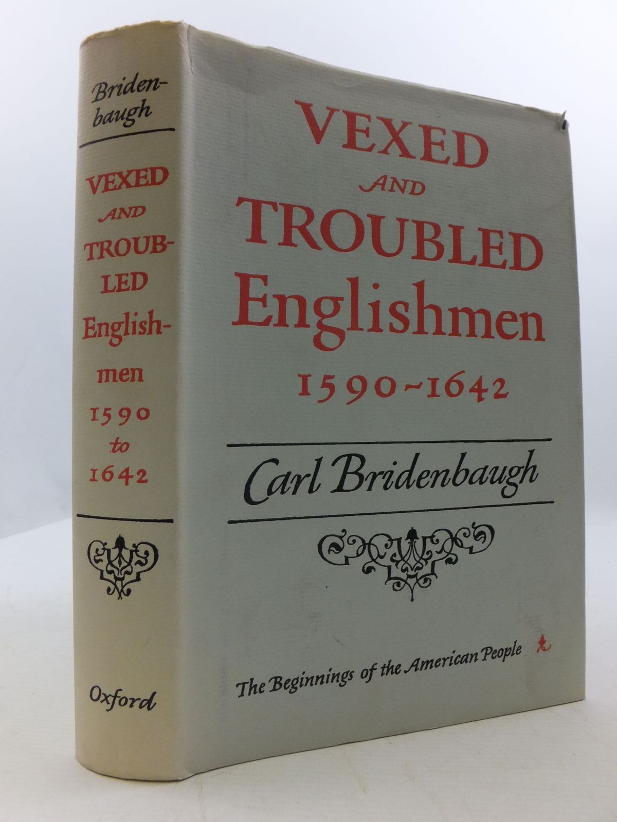 Photo of VEXED AND TROUBLED ENGLISHMEN 1590-1642 written by Bridenbaugh, Carl published by The Clarendon Press (STOCK CODE: 1707973)  for sale by Stella & Rose's Books